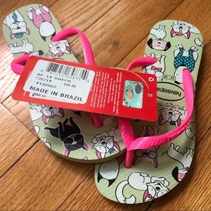 Girls Havaianas sandals 13 c / 1 y
